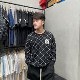 637 - Áo Sweater New Era Monogram New York Màu Đen - 13555574