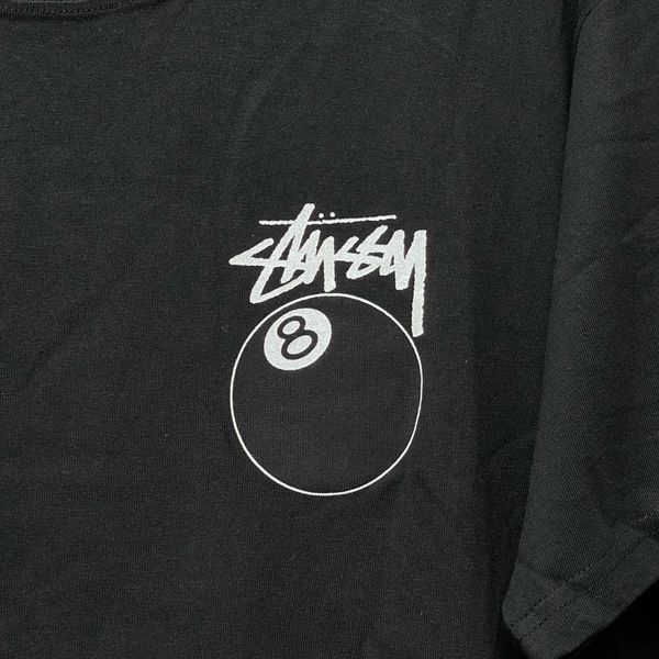207 - Áo Thun Stussy 8 Ball Pig Dyed Black/White - 1904864