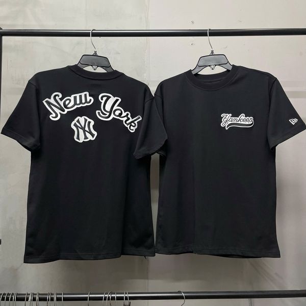 735 - Áo thun New Era New Yorks Yankees Đen Logo Thêu - 15678456