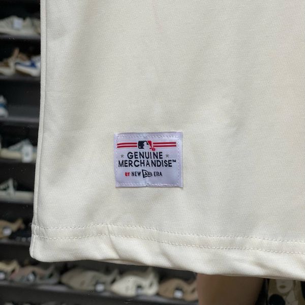 582 - Áo Thun New Era Detroit Tigers Retro Màu Kem Xanh - 14385048