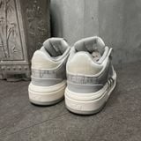 376 - Giày MLB Korea Chunky Liner Mid Denim New York Yankees Xám - 3ASXCDN3N-50GRS