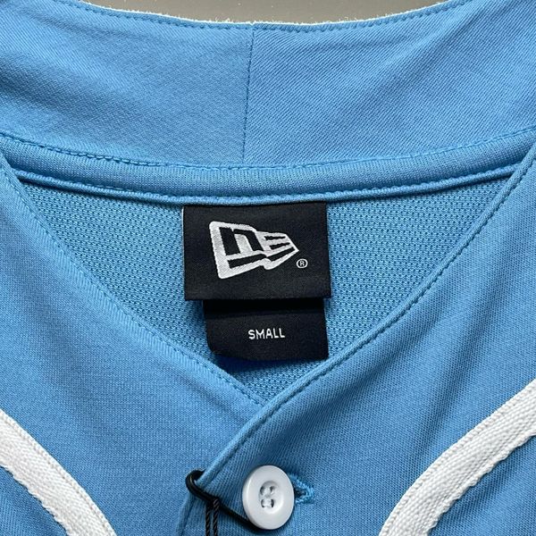 572 - Áo thun New Era Baseball Jersey Blue Short Sleeve - 13573577