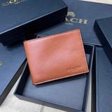 545 - Ví Coach Slim Bill Canvas Dáng Gập Đứng, Card Holder