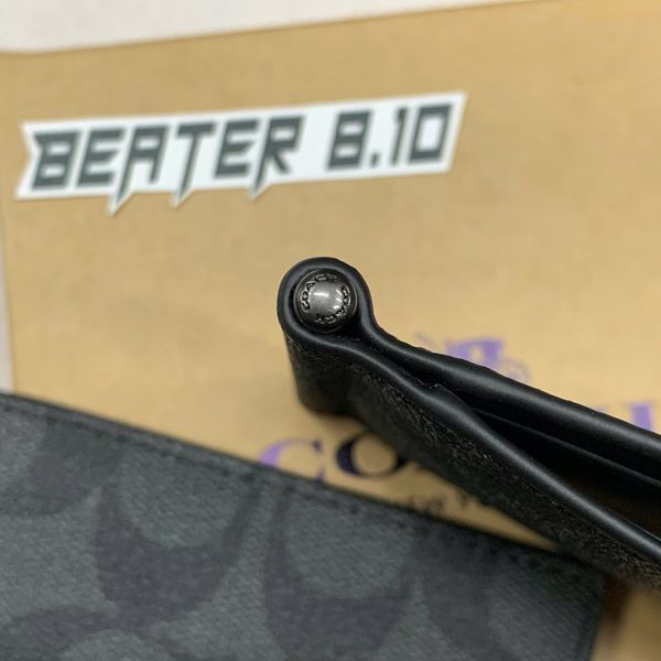 826 - Ví Coach Nam Nữ Đựng Thẻ Dáng Mỏng Kẹp Tiền – Signature Canvas 