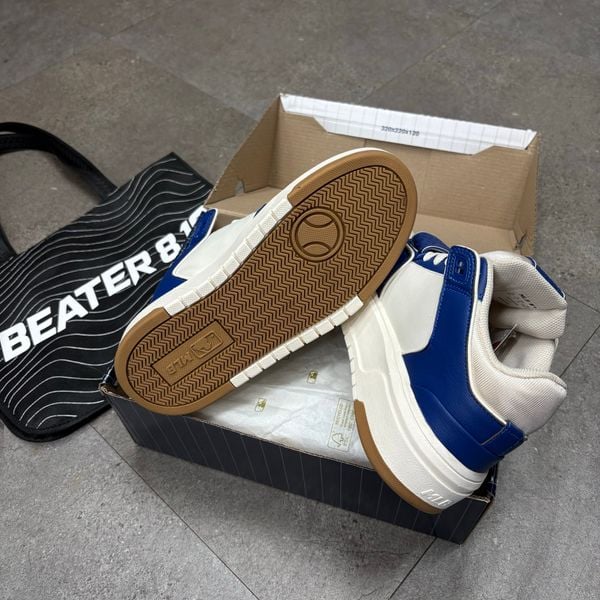 423 - Giày MLB Chunky Liner Mid Saffiano LA Dodgers Blue - 3ASXLMF3N-07BLS