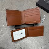 801 - Ví Coach 3-in-1 Wallet Billfold Brown - CY911