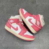 631 - Giày Air Jordan 1 Mid Strawberries Cream - BQ6472-109
