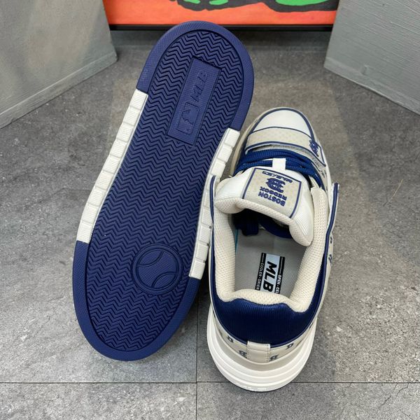 262 - Giày MLB Chunky Liner Mid Monogram Boston Beige - 3ASXLM13N-43BGL