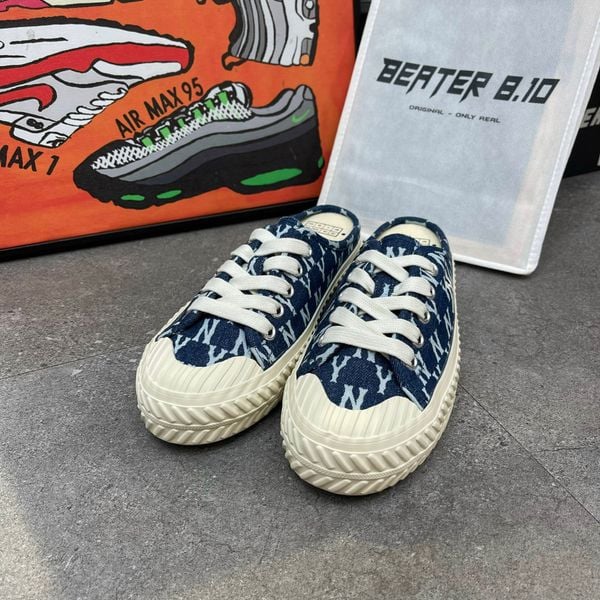 65 - Giày MLB Mule Playball Origin Mono Denim - 32SHSD111