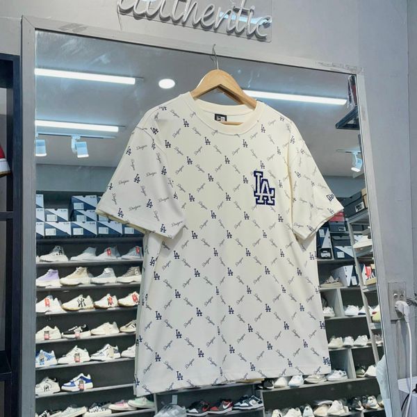 437 - Áo Thun New Era Monogram LA Dodgers Ivo Kem - 13573975