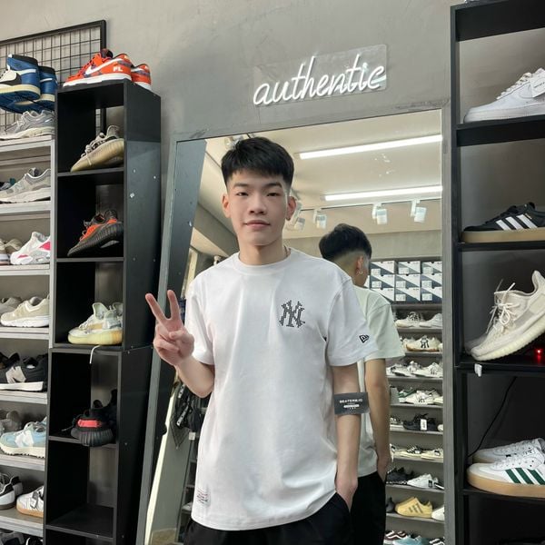 132 - Áo New Era Dot Logo Ny Yankees màu trắng - 12715392