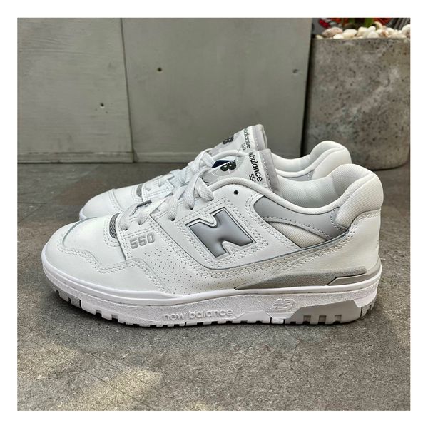 128 - Giày New Balance 550 màu trắng xám - BBW550BB