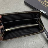784 - Ví Coach Zip Signature Black - C4452