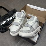 694 - Giày MLB Chunky Liner Mid Classic Monogram NY Xám - 3ASXCMM4N-50GRS