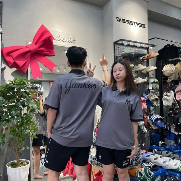 680 - Áo Thun Polo New Era NY Yankees Xám - 14568976