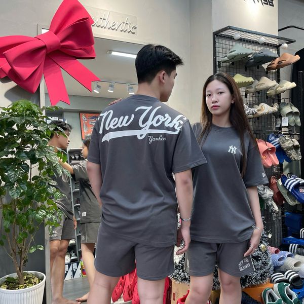 681 - Áo Thun New Era New Yorks Yankees Xám - 13565522