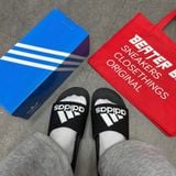 45 - Dép Adidas Adilette Comfort Chữ Đen