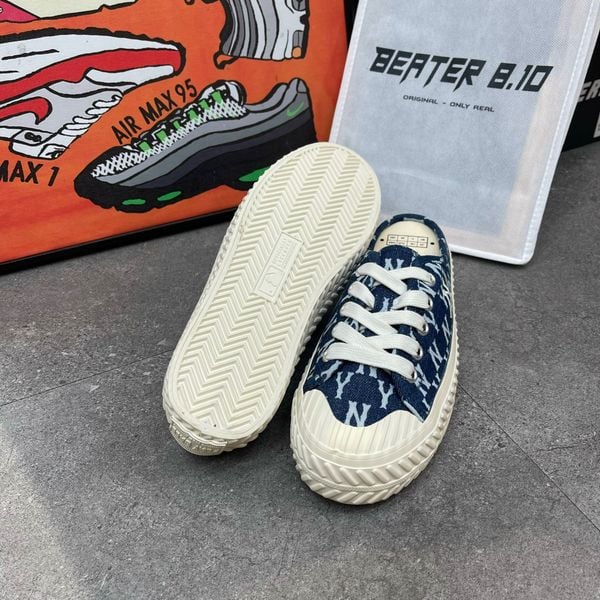 65 - Giày MLB Mule Playball Origin Mono Denim - 32SHSD111