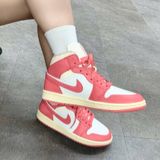 631 - Giày Air Jordan 1 Mid Strawberries Cream - BQ6472-109