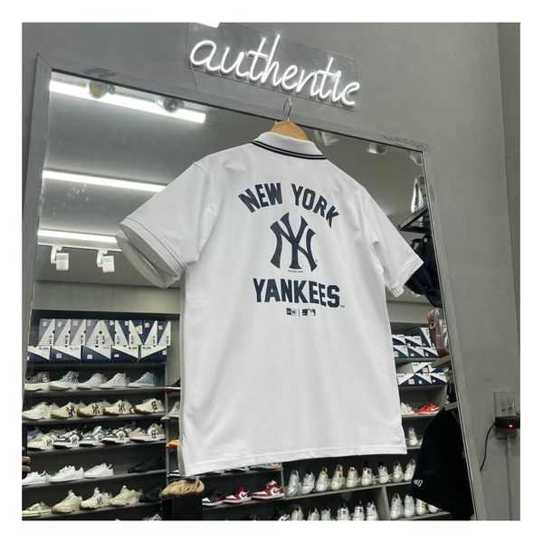 347 - Áo Polo Nam New Era x MLB Apparel New York Yankees màu trắng - 13516807