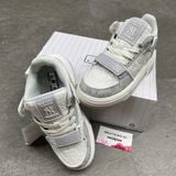 694 - Giày MLB Chunky Liner Mid Classic Monogram NY Xám - 3ASXCMM4N-50GRS
