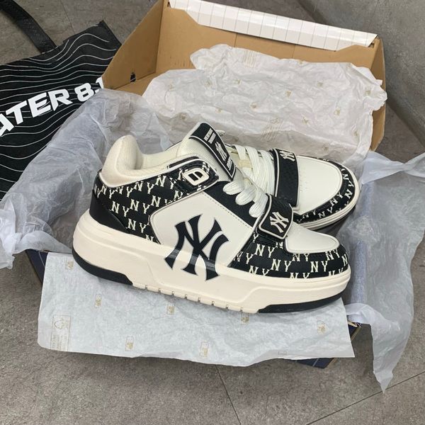 261 - Giày MLB Chunky Liner Mid Mono NY Black - 3ASXLM13N-50BKS