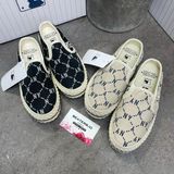 392 - Giày MLB Mule Dia Monogram NY 'Grey Beige' - 3AMUMDB2N-50BGS