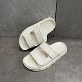 494 - Dép Quai Ngang MLB Chunky Bouncer Two Strap LA Dodgers Trắng - 3ALPCBT33-50WHS