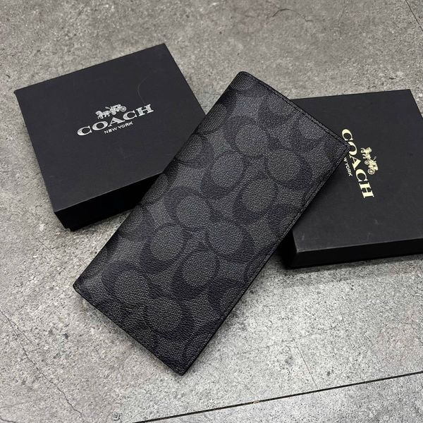 749 - Ví Coach Breast Pocket Wallet In Signature Canvas - F75013