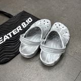 802 - Dép Sandal Clog Unisex Crocs Baya Marbled - Light Grey