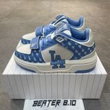 264 - Giày MLB Chunky Liner Mid Monogram LA Dodgers Blue - 3ASXLM13N-07CBL