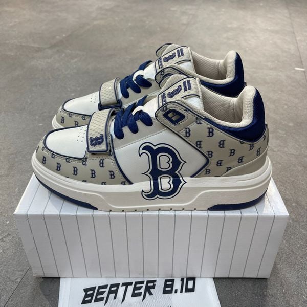 262 - Giày MLB Chunky Liner Mid Monogram Boston Beige - 3ASXLM13N-43BGL