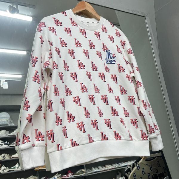 302 - Áo Sweater MLB Monogram LA Logo Overfit LA Dodgers - 3AMTM0231