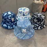 314 - Nón MLB Bucket Paisley - 3AHT01633 (Black/ White/ Blue/ Denim)