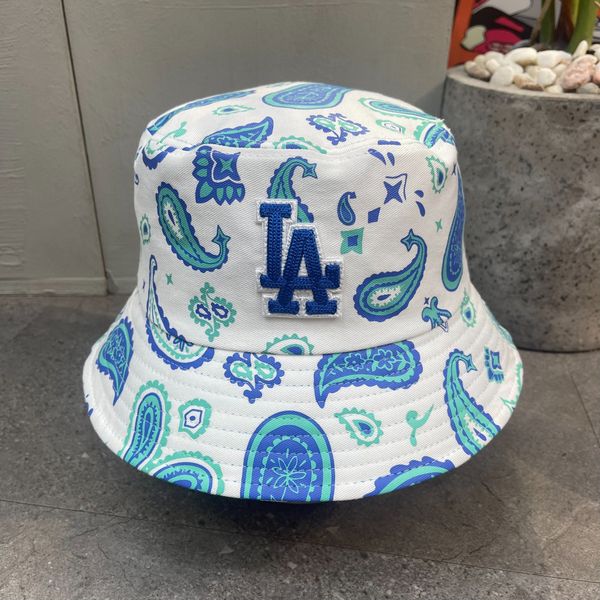 314 - Mũ Nón MLB Bucket Paisley - 3AHT01633 (Black/ White/ Blue/ Denim)
