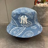 314 - Nón MLB Bucket Paisley - 3AHT01633 (Black/ White/ Blue/ Denim)