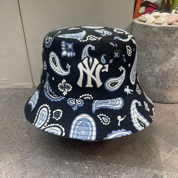 314 - Mũ Nón MLB Bucket Paisley - 3AHT01633 (Black/ White/ Blue/ Denim)