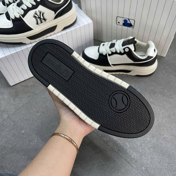 613 - Giày MLB Chunky Liner SL Saffiano New York Yankees Đen - 3ASXCLS4N-50BKS