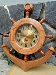 Đồng hồ gỗ mỏ neo