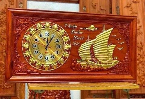 Đồng hồ gỗ Thuận Buồm Xuôi Gió