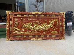 Tranh Gỗ Mã Đáo Thành Công Kích Thước 197*97*5 Hương Đỏ