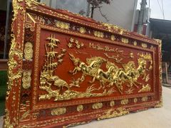 Tranh Gỗ Mã Đáo Thành Công Kích Thước 197*97*5 Hương Đỏ