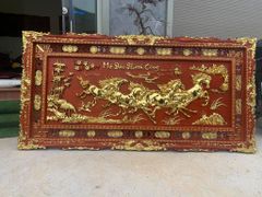 Tranh Gỗ Mã Đáo Thành Công Kích Thước 197*97*5 Hương Đỏ