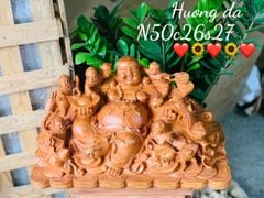 Tượng Phật - Di Lặc Kích Thước C50-S27-N26 Gỗ Hương Đá
