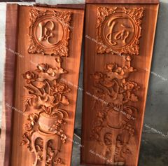 Tranh Trống Đồng Hoa Sen Hai Bên Kích Thước 200*140 Cm