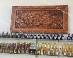 Tranh Gỗ Mã Đáo Thành Công Kênh Bông Hương Đá Kích Thước 197*97*7 Cm