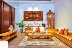 Tranh Gỗ Thuận Buồm Xuôi Gió Dát Vàng Kích Thước 197*97*5 Cm Gỗ Hương Đỏ
