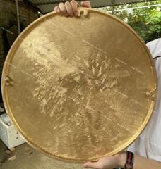 Tranh Trống Đồng Vuông Khung Gỗ Hương Kích Thước 60*60 Cm