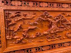 Tranh Gỗ Đồng Quê Kích Thước 217*107*6 Cm Gỗ Hương Đỏ