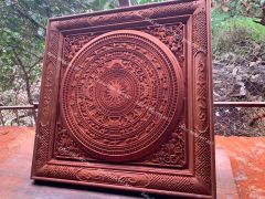Tranh Trống Đồng Bằng Gỗ Kích Thước 80*80 Cm
